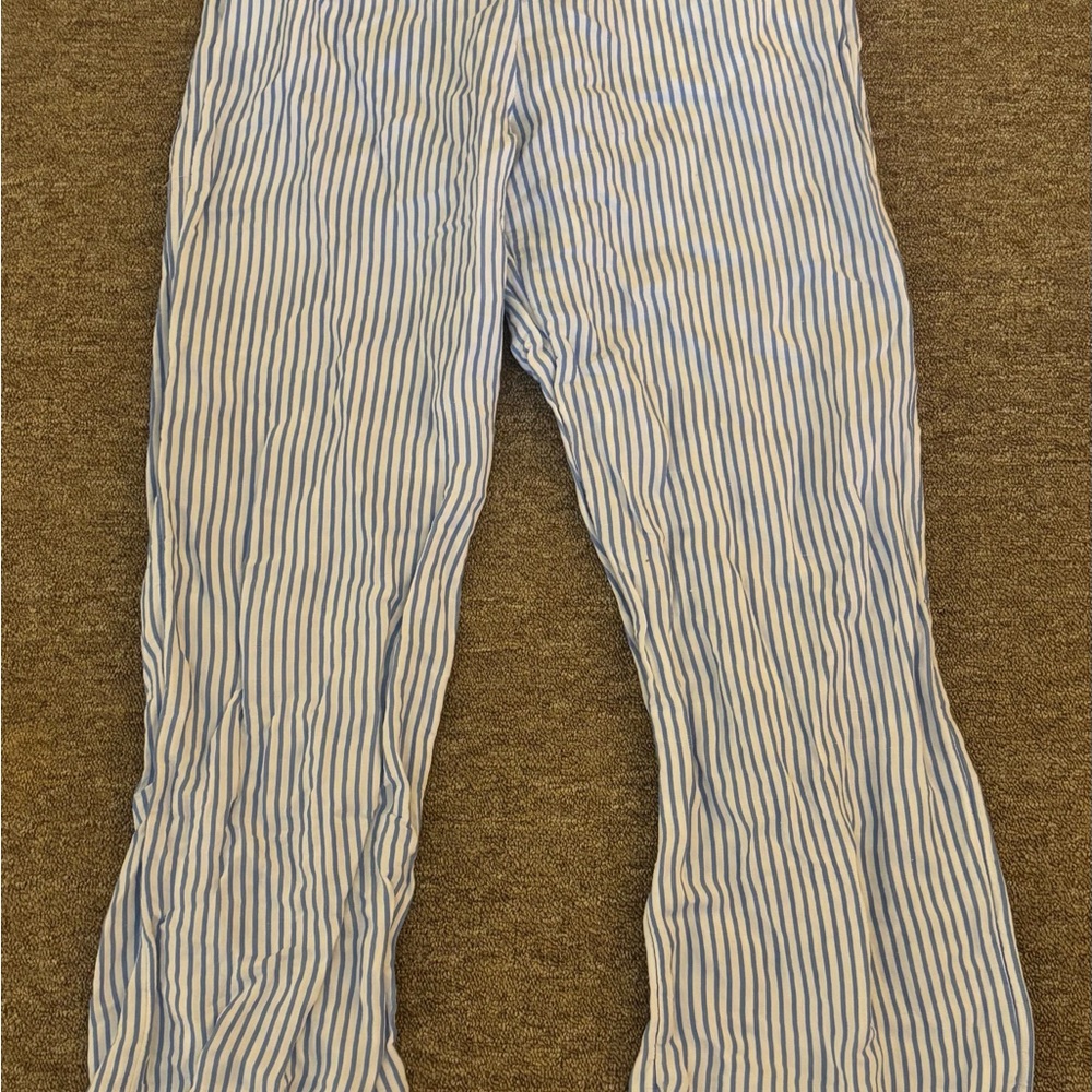 H&M Blue and White Striped Bottoms